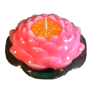 禅师加大号新款莲花灯蜡烛供佛家用蜡烛灯佛具教还愿灯酥油灯红色