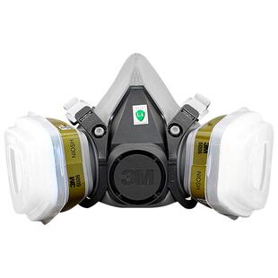 3M防毒面具6200防尘防毒套装6006装修甲醛喷漆多功能防护防毒面罩