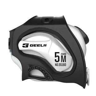 捷立卷尺5米家用米尺高精度木工测量尺自动锁定钢卷尺盒尺55160