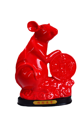 黄色风水十二生肖招财狗工艺品