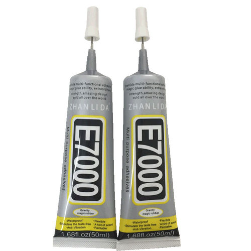 E7000粘合布料皮革发夹胶水头花开裂肩带diy水钻补修复包包专用