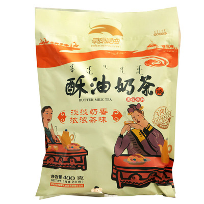 草原晨曲蒙古酥油奶茶粉咸味400g