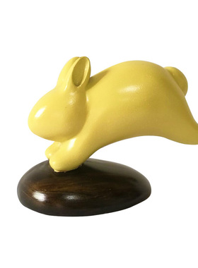 创意书桌雕塑摆件树脂小兔子美式