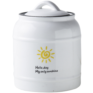 陶瓷厨房用油罐油壶陶猪油罐子瓶家用大号装热油带盖腌肉坛子