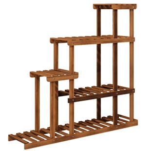 多层阳台植物花架子室内客厅简约碳化木置物架多肉绿萝吊兰爬藤架