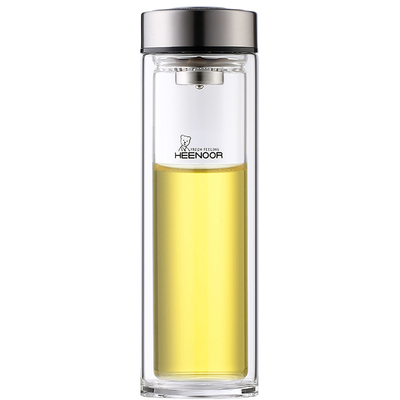 希诺小熊大容量保温双层玻璃杯