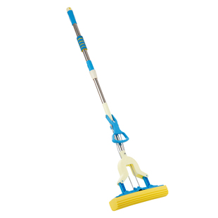 千佳益海绵拖把对折式挤水家用折叠宿舍用吸水地拖拖布免手洗托把