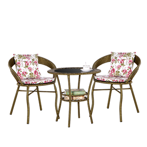 藤椅单人靠背椅编织圆桌家用户外休闲三件套阳台老人庭院乘凉椅子