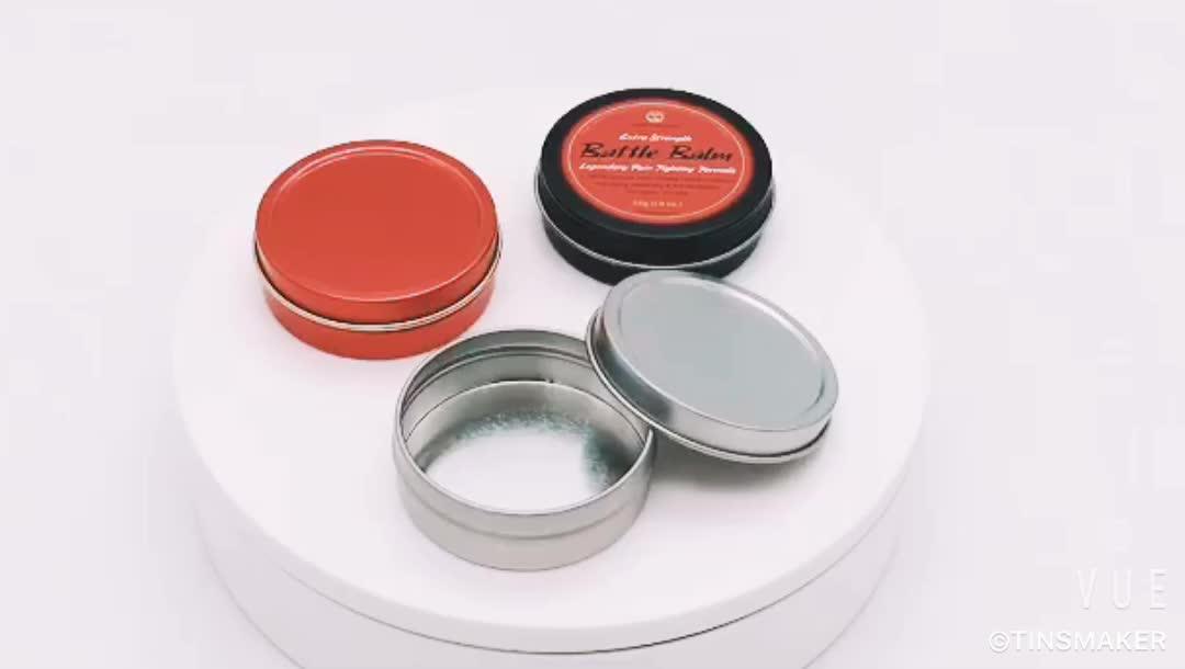 Wholesale Round Gold Candle Tin Containers With Lid Metal Tin Boxes