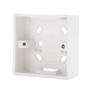 【10只装】86型通用开关插座盒白色接线盒加厚底盒明线盒明装明盒