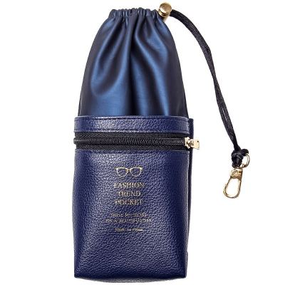 日系双层眼镜袋男近视便携收纳盒眼睛包布袋随身太阳镜墨镜袋子女