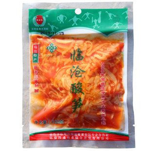 云南傣家特产 临沧酸笋丝 传统腌制 下饭菜酸辣泡菜100克10袋包邮