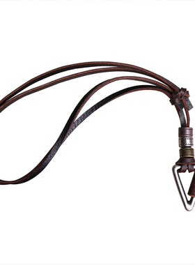 民族风复古三角形长款男毛衣链