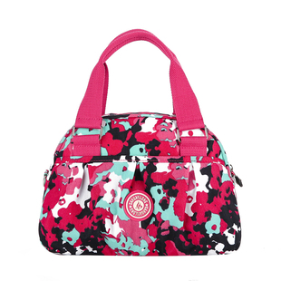 手提包帆布斜挎包轻便花布包妈妈休闲防水尼龙旅游单肩女包