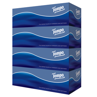 得宝硬盒装盒抽纸天然大包L码家用实惠面巾纸餐巾纸加厚整箱批