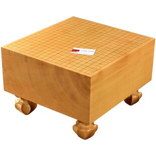 云扁 本榧围棋棋墩香榧实木整木日式标准围棋墩棋盘20公分棋墩