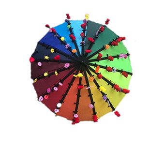 16骨微商地推伞24骨摆摊扫马伞神器活动地推8骨饰品引流发夹雨伞