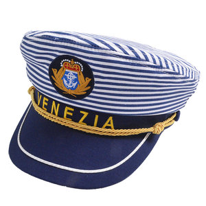 条纹海君帽成人儿童船长帽舞台亲子水手帽水兵舞帽表演帽子
