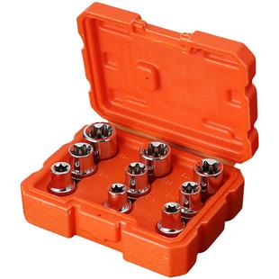 华丰巨箭12.5mm1/2铬钒钢花型套筒汽保维修异型套筒工具e型套筒