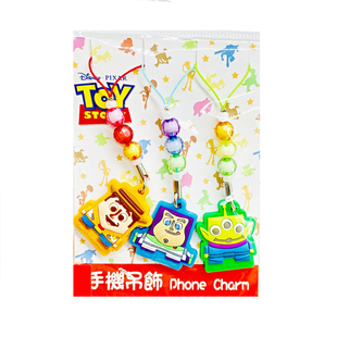 迪士尼玩具总动员胡迪叉叉三眼仔怪巴斯光年硅胶手机挂件吊饰