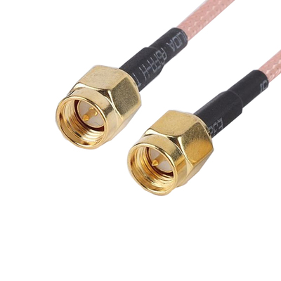 2.4G3G延长线RG58U低损耗SMA公头外罗内针转SMA母头外罗内孔30CM