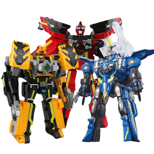 德馨钢铁飞龙2奥特曼力量爆暴龙速龙角龙翼龙机械兽变形玩具