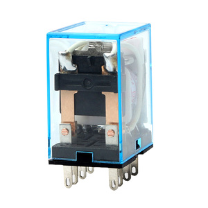 银触点 LY2NJ小型中间继电器AC220V/DC24V/12V JQX-13F LY2N-J 8