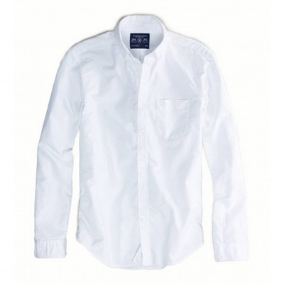 美国鹰男士经典修身长袖衬衫