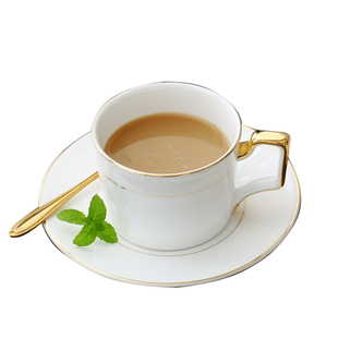 JuSunDe 简约北欧 骨瓷咖啡杯碟办公用英式下午茶杯具花茶红茶具