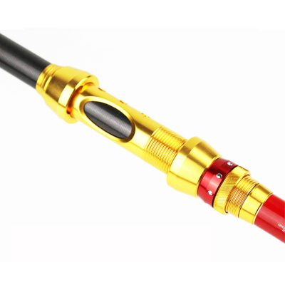 全金属渔轮管式卡座手工制作鱼竿