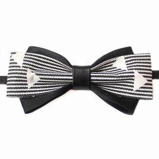 新品领结男英伦新郎蝴蝶结领带主持演出西装衬衫多层领花领口配饰