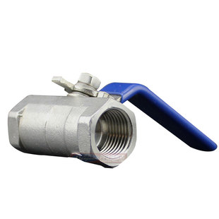 304不锈钢一片式球阀 丝口内螺纹自来水开关4分2寸DN15 DN50免邮