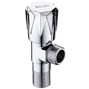 百晋铜三角阀冷热水阀门水龙头开关三通阀一进二出分二止水阀家用