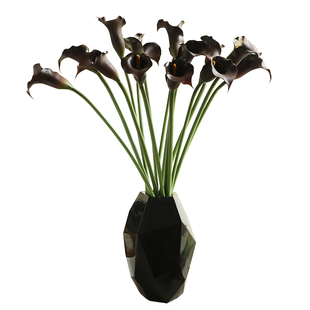 晶华造花手感仿真花马蹄莲假海芋家居装饰摆设绢花花束花艺摆件