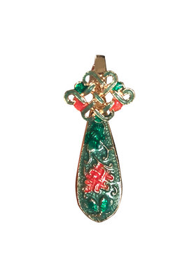 diy镂空烧蓝压襟胸针禁步如意扣