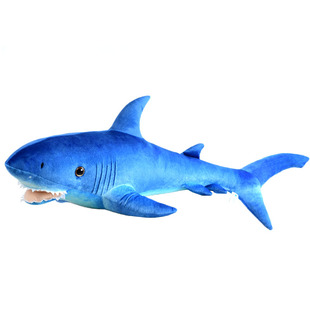 海洋馆仿真大号鲨鱼毛绒玩具公仔布娃娃儿童睡觉抱枕男孩玩偶礼物