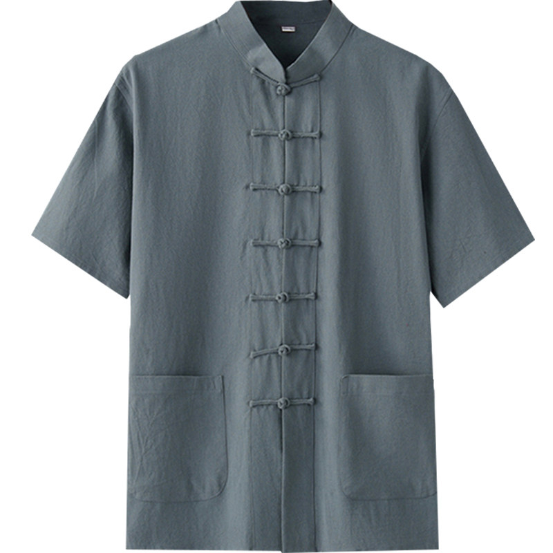 短袖中国风唐装中式汉服男装