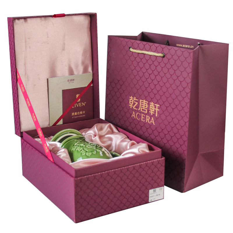 乾唐轩活瓷月季高杯带盖杯子女