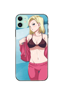 适用iPhone6s 7 8 plus XS max Xr 11 12pro手机壳龙珠人造人18号