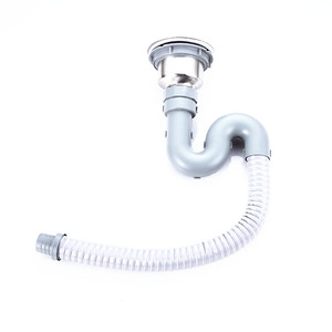 厨房水槽下水器不锈钢洗菜盆下水管单双水槽台盆110下水管道配件