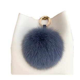 13cm超大狐狸毛球包包挂件可爱创意个性简约毛绒车钥匙扣配饰女