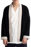 风男装秋冬棉麻男外套C221P85，男装民族服装，钱塘802