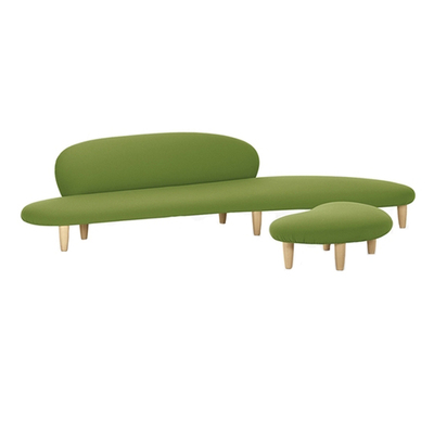 freeformsofa鹅卵石弧形布艺沙发