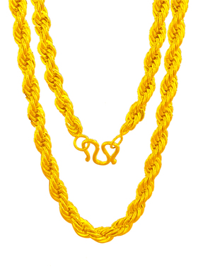 镀黄金情侣饰品蛇骨链送男友