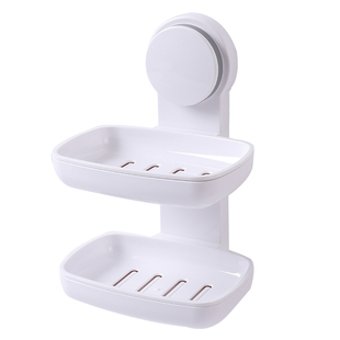 吸盘新款纯色皂盒创意壁挂式免打孔浴室肥皂盒洗澡放香皂沥水架子