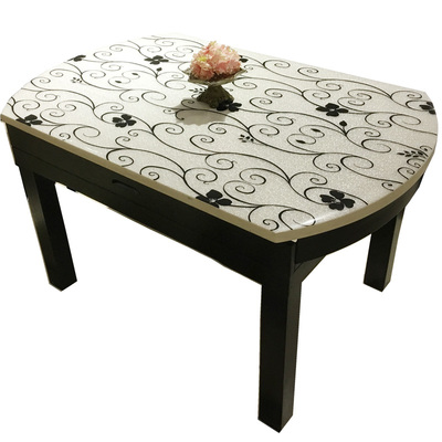 椭圆形餐桌桌布伸缩pvc防烫免洗