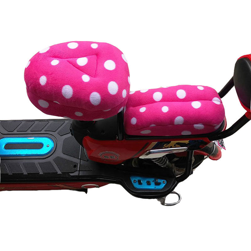 秋冬季加绒加厚电动车座套坐垫套电动自行车座套保暖柔软舒适座垫