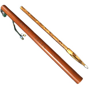 老煤竹行囊笔 黑湘妃竹小楷笔 纯狼毫抄经笔 管藏小楷笔