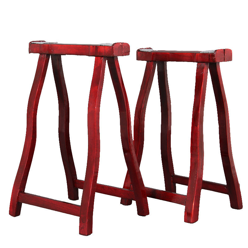 乐器配件红色古筝架子支架A型人字架实木琴架便携式古筝支架GP-13