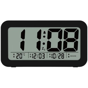 闹钟整点报时充电音乐夜光盲人电子钟闹铃学生用时钟静音创意儿童